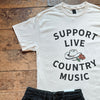 Support Live Country Music Graphic Tee