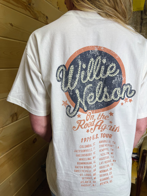 Wrangler Willie Nelson Graphic Tee - Vintage Cream