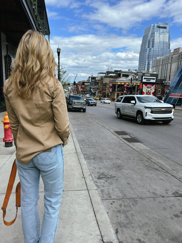 Wrangler Khaki Button-Up