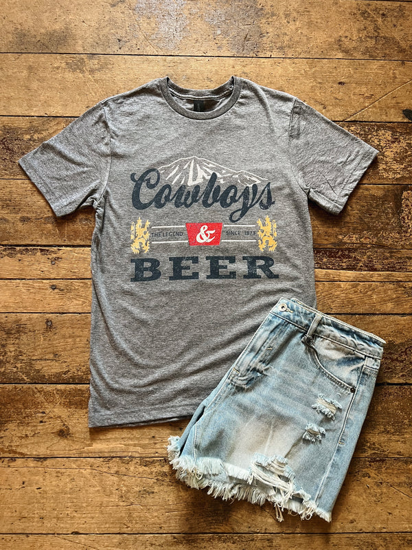 Cowboys and Beer Graphic Tee