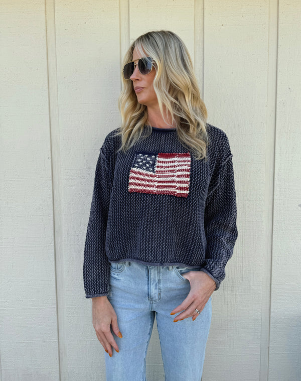 American Flag Sweater