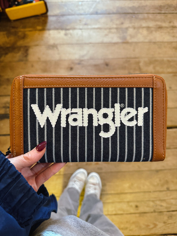 Wrangler Logo Wallet/Wristlet - Navy