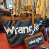 Wrangler Canvas Top Handle Tote/Shoulder Bag - Navy