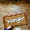 Wrangler Logo Wallet/Wristlet - Brown